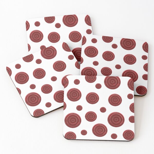 Item preview, Abstract design of circular red shapes of different sizes designed and sold by Martapp.