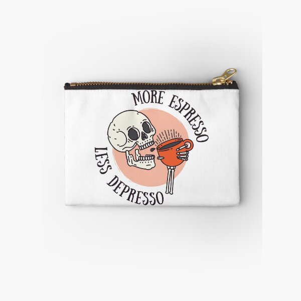 Item preview, More Espresso Less Depresso Coffe Addict Classic designed and sold by AmphoraGhost.