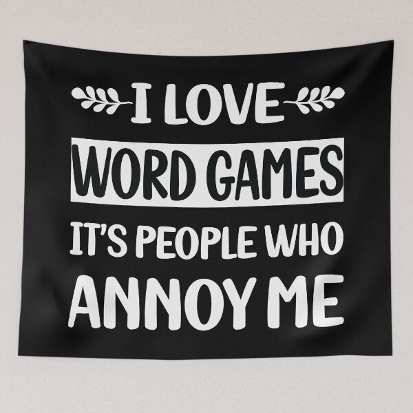 Item preview, People Annoy Me Word Games designed and sold by revieroklagmano.