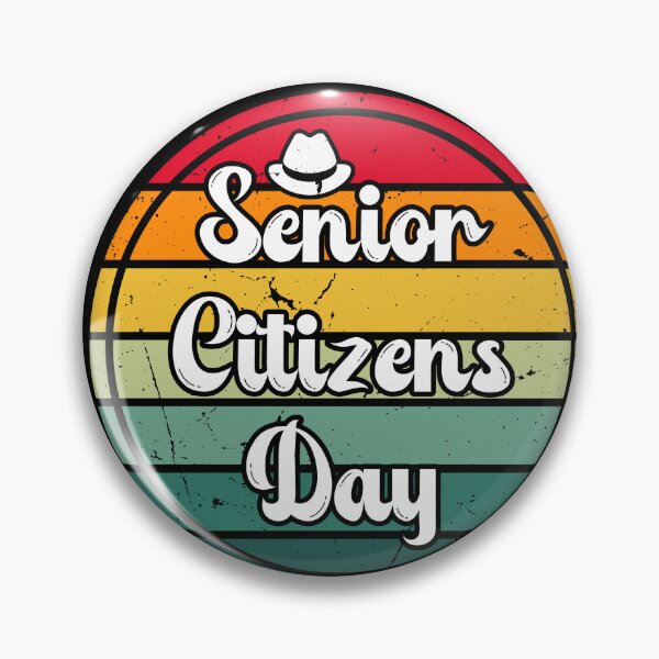 Item preview, Happy Senior Citizen Day retro USA World designed and sold by nueschka.
