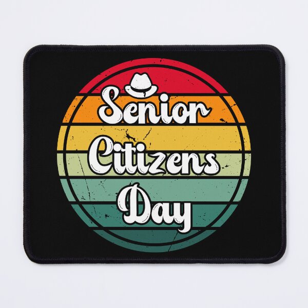 Item preview, Happy Senior Citizen Day retro USA World designed and sold by nueschka.