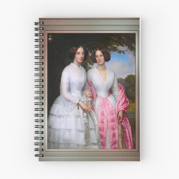 Item preview, The Reventlow Sisters by August Schiøtt Remastered Xzendor7 Classical Art Old Masters Reproductions designed and sold by Xzendor7 Digital Art Creations.