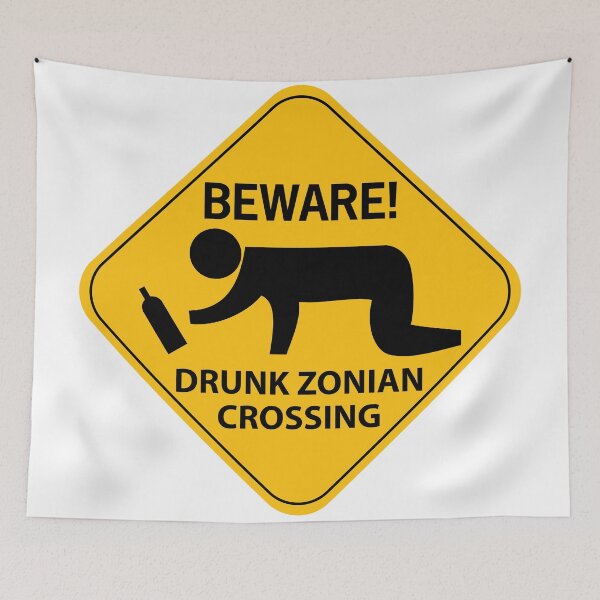 Item preview, Drunk Zonian designed and sold by twigandtrunk.