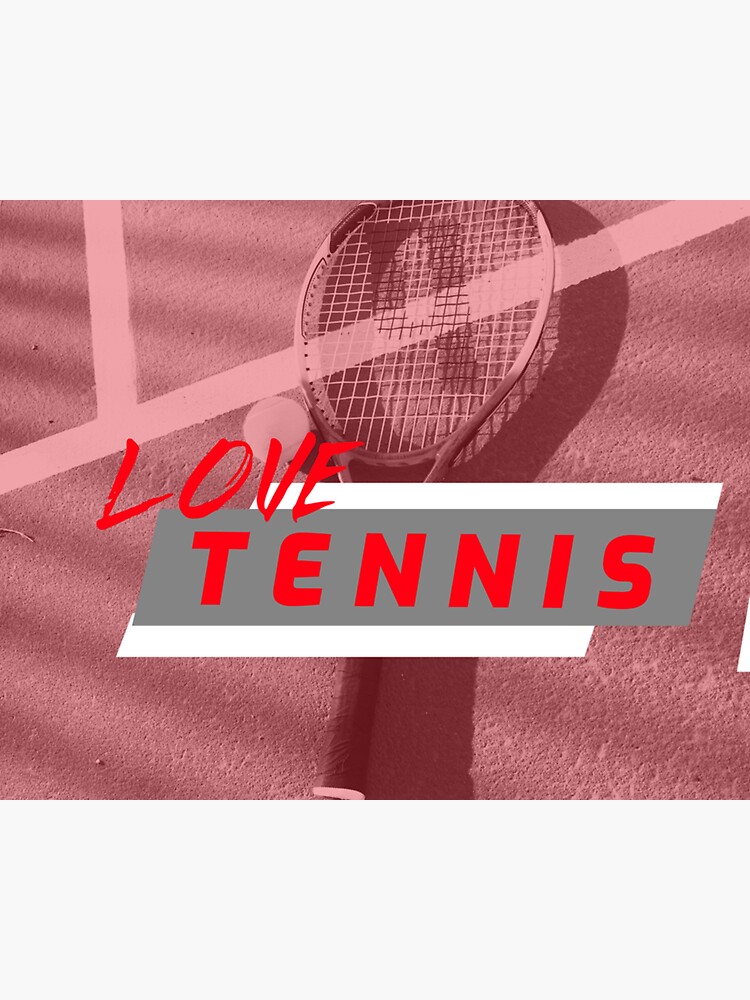 "Tennis Tennis Ball Tennis Court Love Tennis Sticker" Sticker for Sale