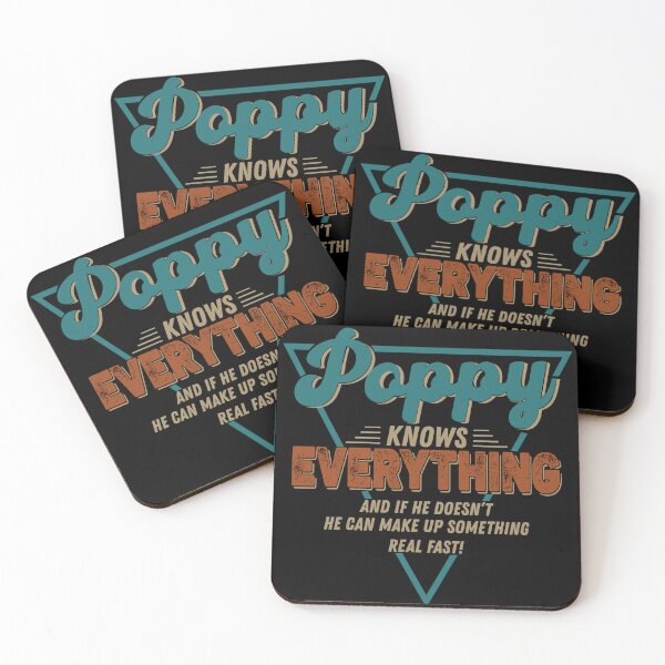 Item preview, Funny poppy knows everything for grandpa and father's day designed and sold by teeteeworld.