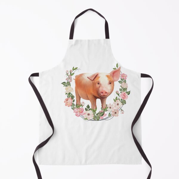 Item preview, Cute Young Pig Farm Flower Wreath Motive designed and sold by MarkusShirts.