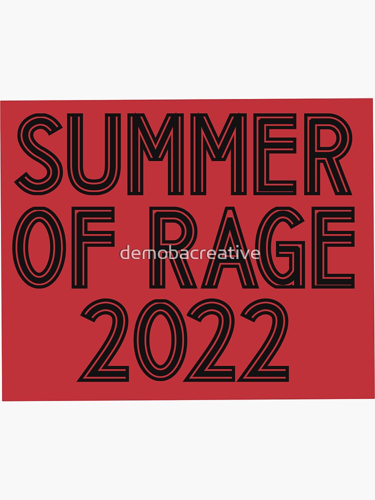 Summer Of Rage Sticker by demobacreative
