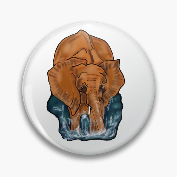 Item preview, Elephant splashing in water designed and sold by Jodi Mahaffey.