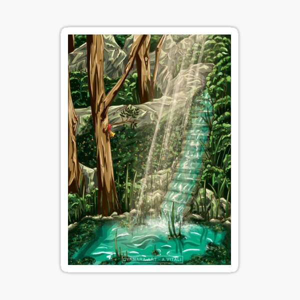 Au son de l'eau Sticker