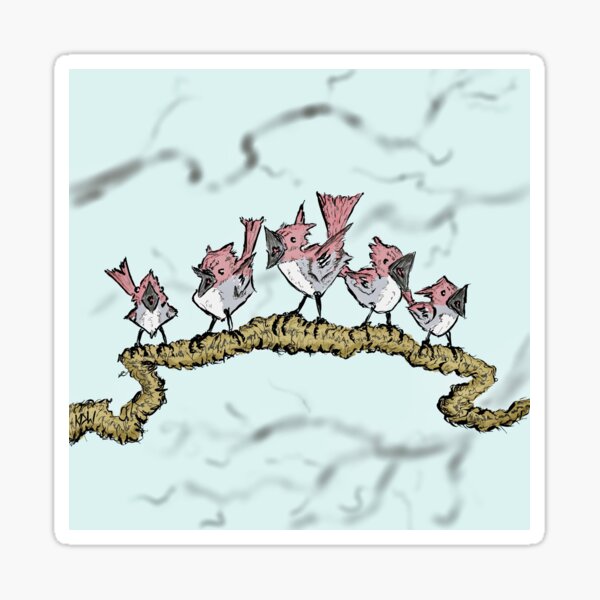 Song bird choir Sticker