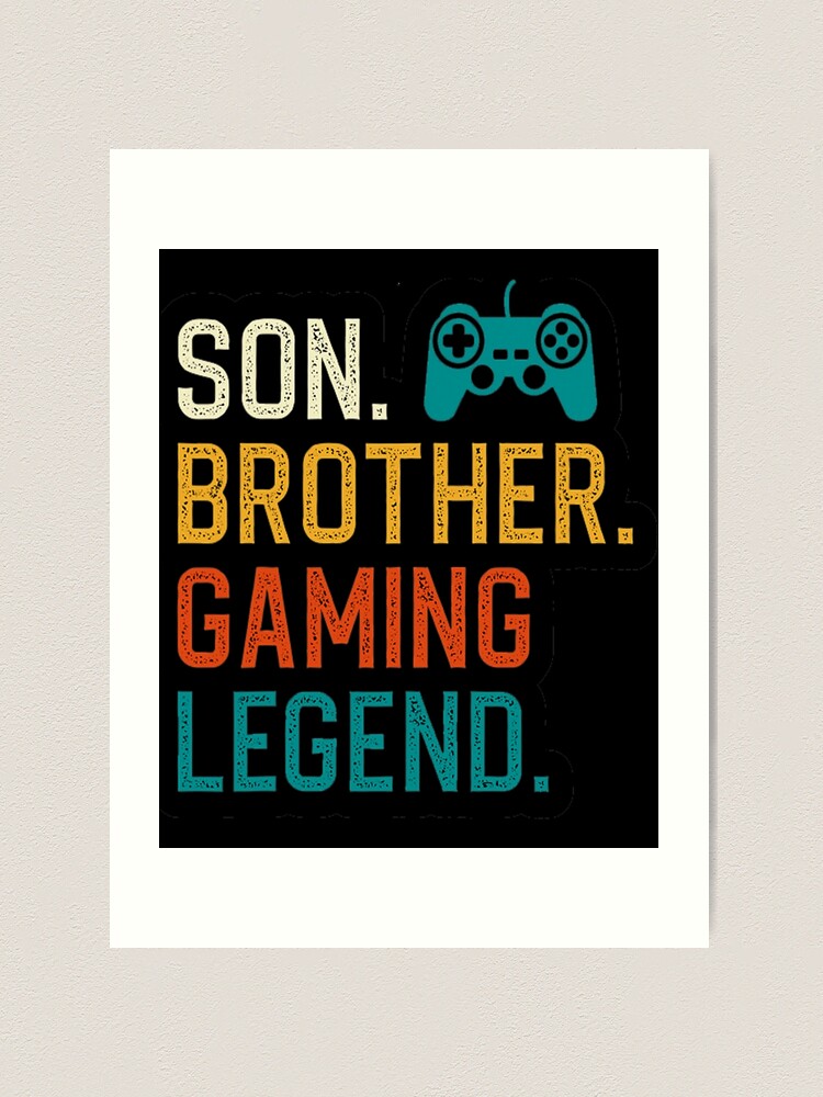 Gaming Gifts For Teenage Boys 8-12 Year Old Christmas Gamer | Art Print