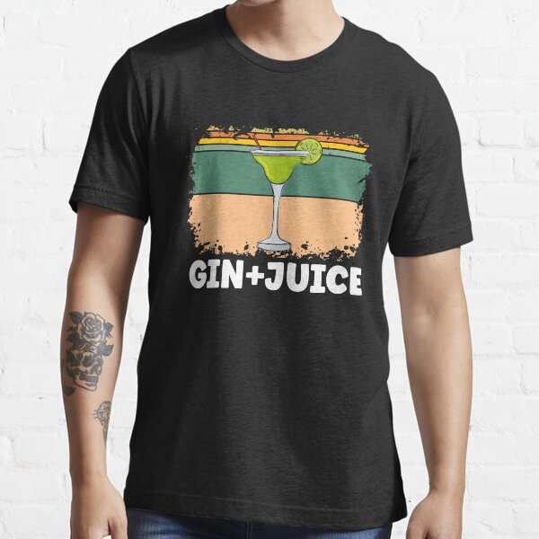 "Gin + Juice And Vintage Retro Woman Shuffle" Tshirt for Sale by
