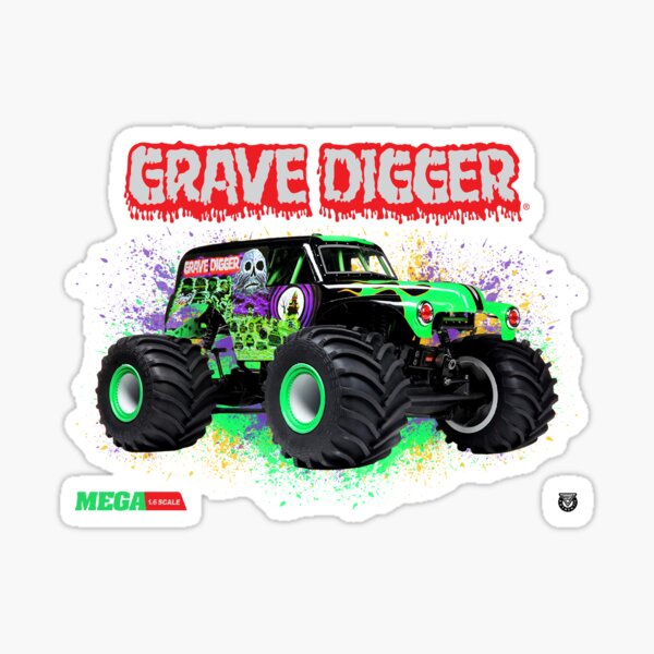 Sheet Of -Grave Digger Minis Officially Licensed Monster, 50% OFF