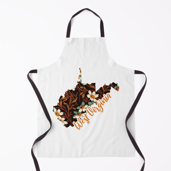 Item preview, Floral Map of USA States West Virginia - Map of West Virginia designed and sold by AmethystMurad.