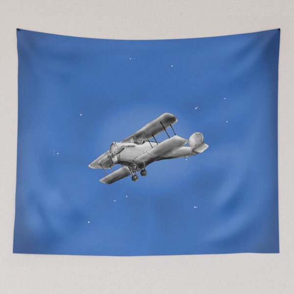 Item preview, Biplane in Blue Sky designed and sold by CheranY.