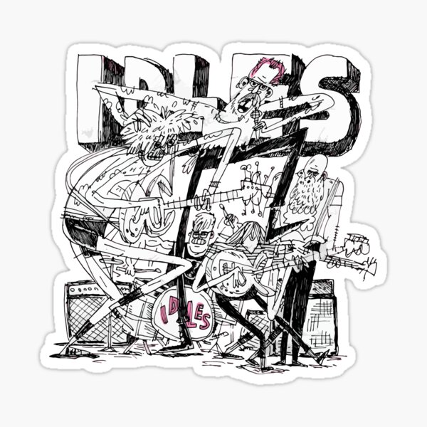 "Idles artwork" Sticker for Sale by MuchHmdn Redbubble