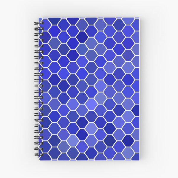 Item preview, Shades of Blue Hexagon Tiles Pattern designed and sold by patternsoup.