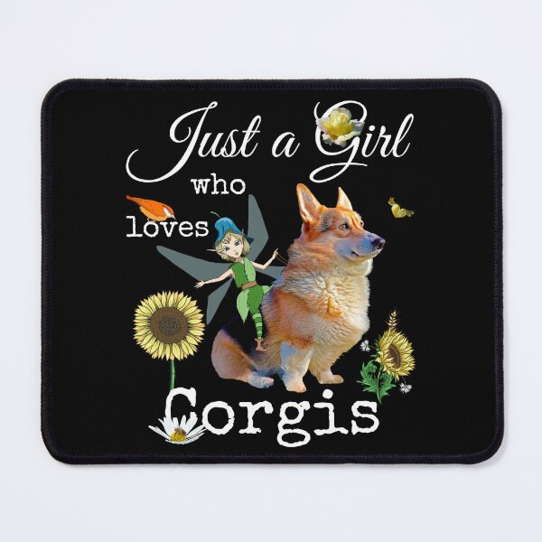 Item preview, Just Girl Who Loves Corgis - Fairy Sunflower Floral Dog Lovers  designed and sold by r-silver.