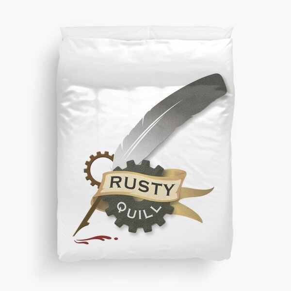 Rusty Quill Company Logo Duvet Cover