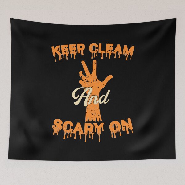 Item preview, Keep Cleam and Scary on Halloween  designed and sold by nueschka.