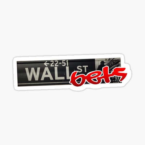 wallstreetbets bumper sticker