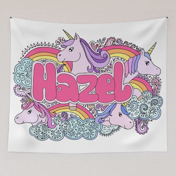 Item preview, Unicorn and rainbow doodle for Hazel designed and sold by YippeeYay Doodles.
