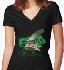 The Magnus Archives Logo Women's Fitted V-Neck T-Shirt