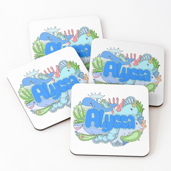 Item preview, Sea creatures doodle for Alyssa (colourful) designed and sold by YippeeYay Doodles.