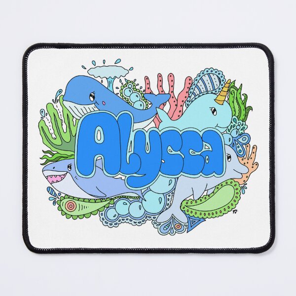 Item preview, Sea creatures doodle for Alyssa (colourful) designed and sold by YippeeYay Doodles.