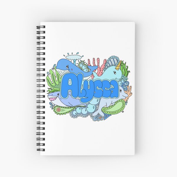 Item preview, Sea creatures doodle for Alyssa (colourful) designed and sold by YippeeYay Doodles.