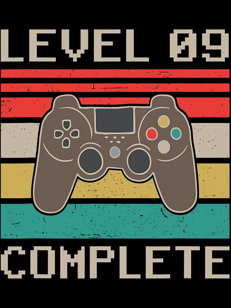 9th Wedding Anniversary Gifts Level 9 Complete Gamer T-Shirt 9th Wedding Anniversary Gifts Level 9 Complete Gamer T-Shirt