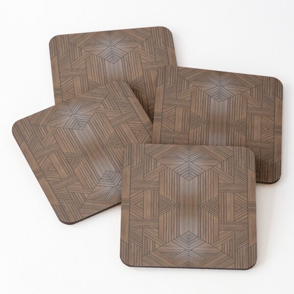 Aperçu de l'œuvre motif géométrique décoratif en bois 7 créée et vendue par ErhanArt.