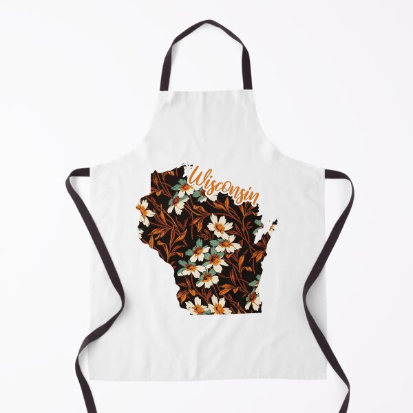 Item preview, Floral Map of USA States Wisconsin - Map of Wisconsin designed and sold by AmethystMurad.