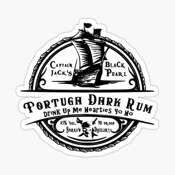 Tortuga Dark Rum Sticker