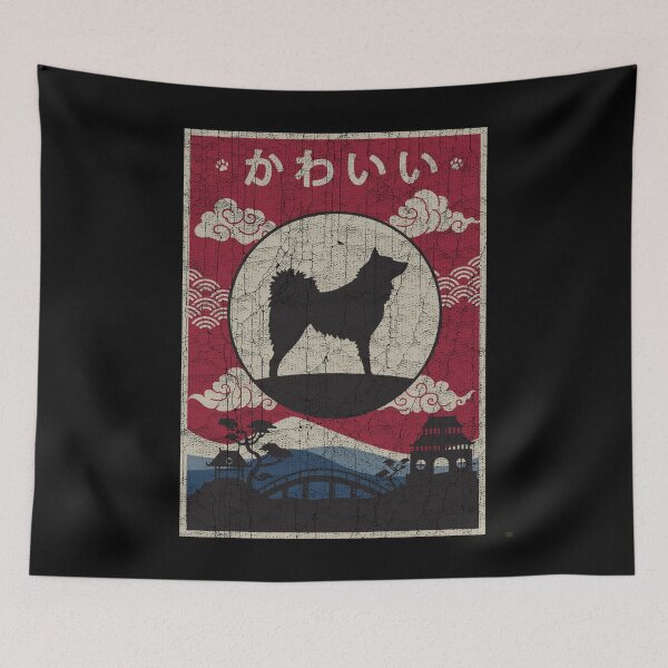 Item preview, Japanese Finnish Spitz Dog Kawaii designed and sold by rafaeltto.