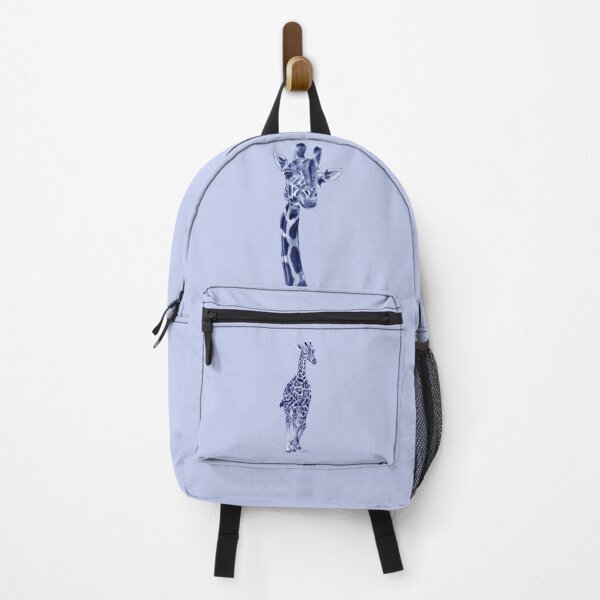 Item preview, Galloping giraffe - blue colorized version designed and sold by SylvieG18.