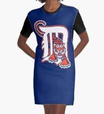 Detroit Tigers Cap Graphic T-Shirt Dress