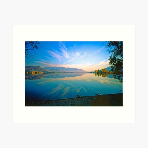 Lake Okanagan, Autumn Evening 1999 Art Print