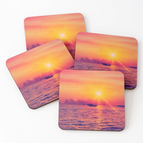 Item preview, sunset very romantic, golden sunset designed and sold by ghostart32.