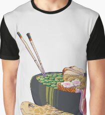 Camiseta gráfica Tortuga ramen