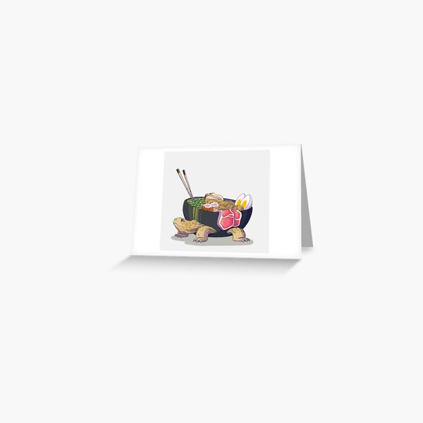 Ramen Tortoise Greeting Card