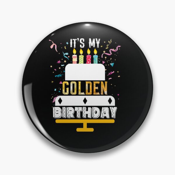 Item preview, IT MY GOLDEN BIRTHDAY COOL BIRTHDAY CAKE designed and sold by sobriowslen.