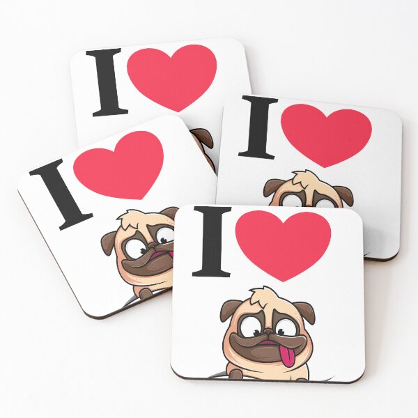 Item preview, PUG DOGS ARE CUTE designed and sold by AVOGATO KITTY KAT  CAT.