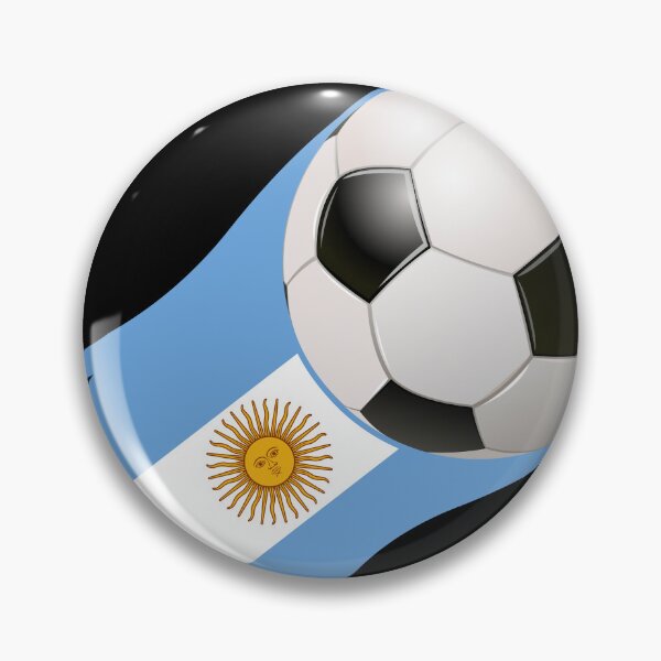 Item preview, Argentina Flag Soccer Ball Flame designed and sold by infinitetango.