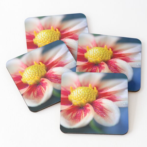 Item preview, Pretty macro flower with rain drops designed and sold by CyaniRose.