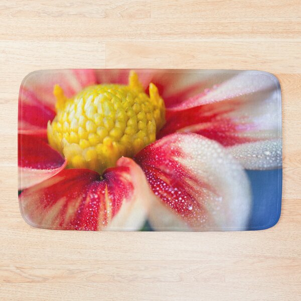 Item preview, Pretty macro flower with rain drops designed and sold by CyaniRose.
