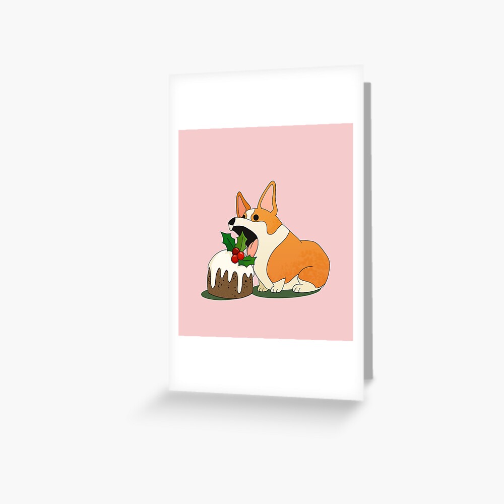 Christmas Corgi Greeting Card