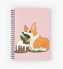 Cuaderno de espiral Corgi de Navidad