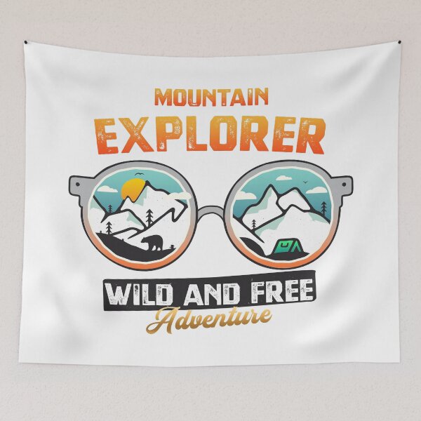 Item preview, MOUNTAIN EXPLORER WILD AND FREE ADVENTURE designed and sold by lukas69graphic.