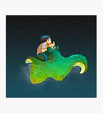 Fluffy SpaceSquid Photographic Print